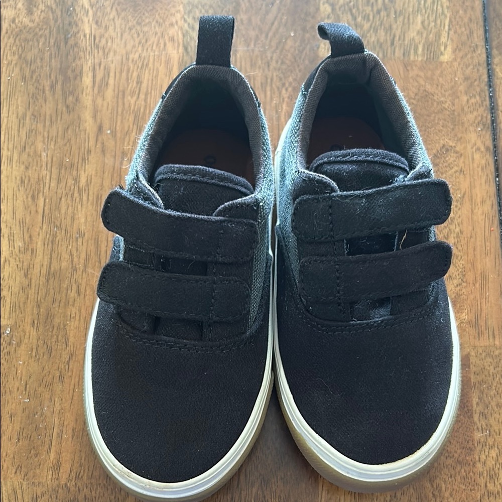 Old Navy Black Sneakers Slip-On Canvas